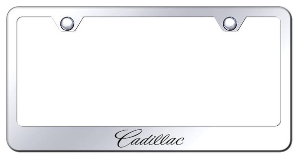 Cadillac Cadillac Chrome Laser Etched Standard License Frame - LF.CADN.EC