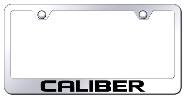 Dodge Caliber Chrome Laser Etched Standard License Frame - LF.CAL.EC