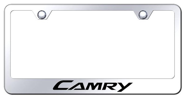 Toyota Camry Chrome Laser Etched Standard License Frame - LF.CAM.EC