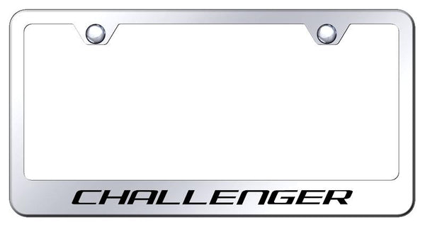 Dodge Challenger Chrome Laser Etched Standard License Frame - LF.CHA.EC