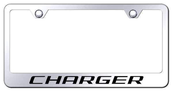 Dodge Charger Chrome Laser Etched Standard License Frame - LF.CHG.EC