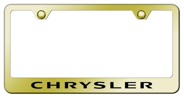 Chrysler Chrysler Gold Laser Etched Standard License Frame - LF.CHR.EG