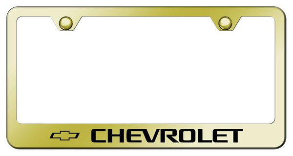 Chevrolet Chevrolet Gold Laser Etched Standard License Frame - LF.CHV.EG