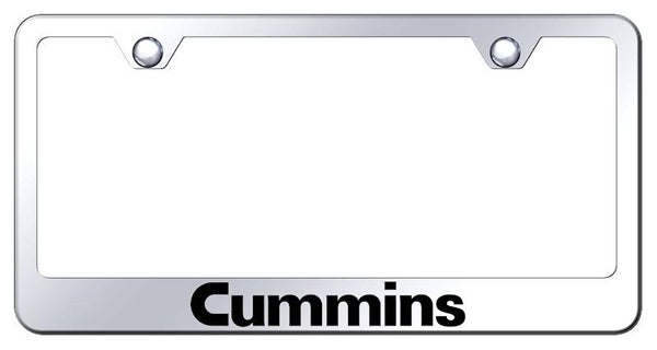 Cummins Chrome Laser Etched Standard License Frame - LF.CMN.EC