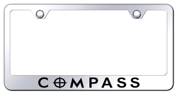 Jeep Compass Chrome Laser Etched Standard License Frame - LF.CMP.EC