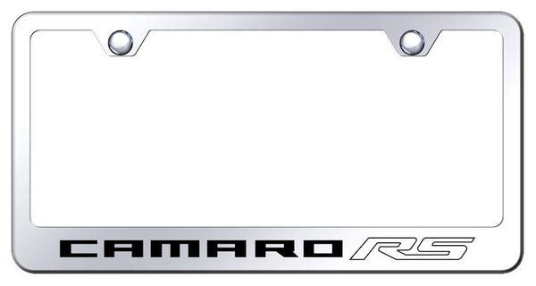 Chevrolet Camaro RS Chrome Laser Etched Standard License Frame - LF.CMRRS.EC