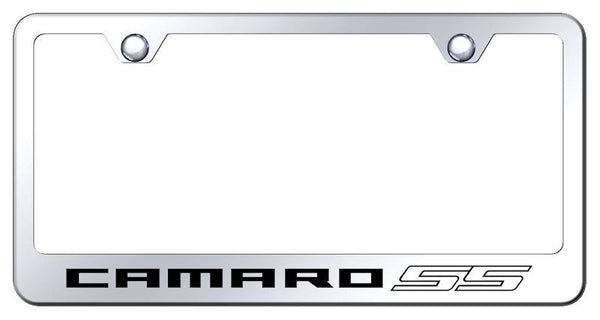 Chevrolet Camaro SS Chrome Laser Etched Standard License Frame - LF.CMRSS.EC