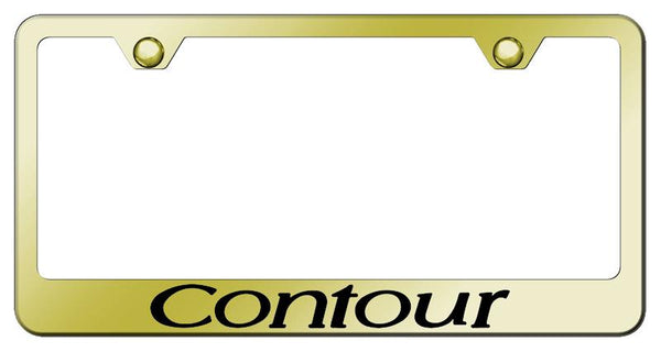 Ford Contour Gold Laser Etched Standard License Frame - LF.CON.EG