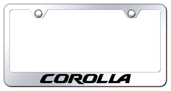 Toyota Corolla Chrome Laser Etched Standard License Frame - LF.COR.EC