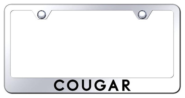 Mercury Cougar Chrome Laser Etched Standard License Frame - LF.COU.EC