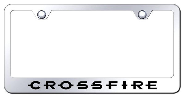 Chrysler Crossfire Chrome Laser Etched Standard License Frame - LF.CRO.EC