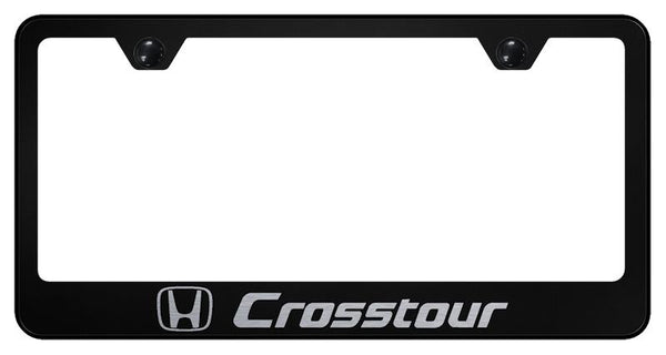 Honda Crosstour Black Laser Etched Standard License Frame - LF.CRT.EB