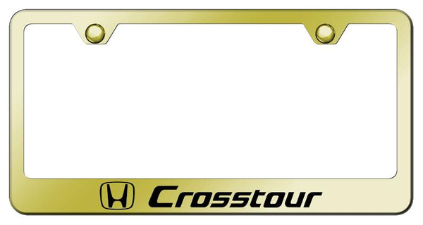 Honda Crosstour Gold Laser Etched Standard License Frame - LF.CRT.EG