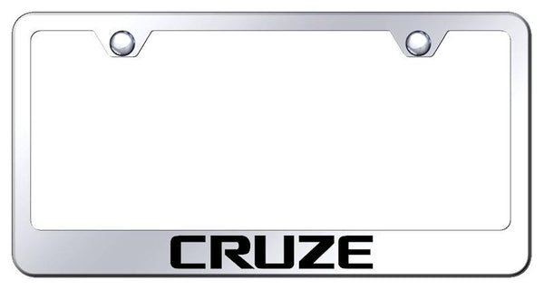 Chevrolet Cruze Chrome Laser Etched Standard License Frame - LF.CRU.EC