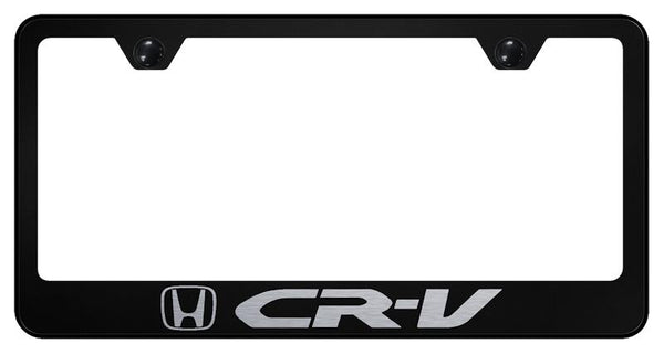 Honda CRV Black Laser Etched Standard License Frame - LF.CRV.EB