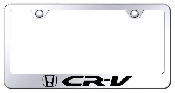 Honda CRV Chrome Laser Etched Standard License Frame - LF.CRV.EC