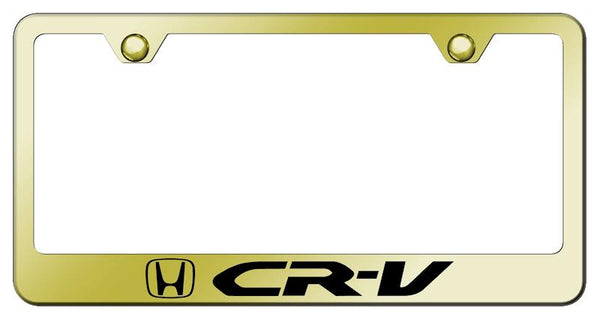 Honda CRV Gold Laser Etched Standard License Frame - LF.CRV.EG