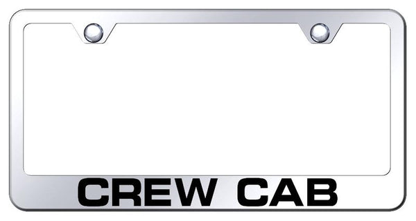 Nissan Crew Cab Chrome Laser Etched Standard License Frame - LF.CRW.EC