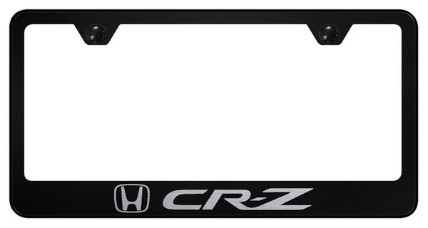 Honda CRZ Black Laser Etched Standard License Frame - LF.CRZ.EB