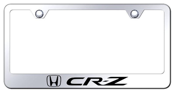 Honda CRZ Chrome Laser Etched Standard License Frame - LF.CRZ.EC