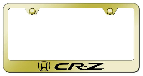 Honda CRZ Gold Laser Etched Standard License Frame - LF.CRZ.EG