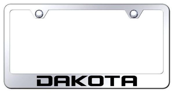 Dodge Dakota Chrome Laser Etched Standard License Frame - LF.DAK.EC