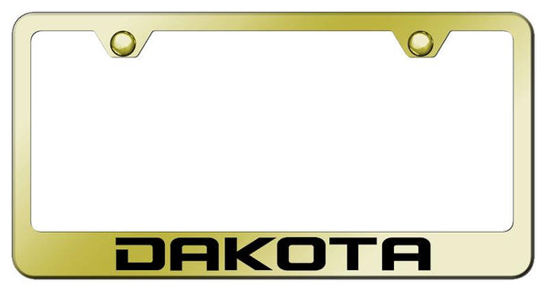 Dodge Dakota Gold Laser Etched Standard License Frame - LF.DAK.EG