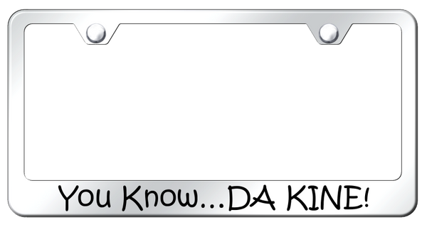 DA KINE Stainless Steel Frame - Laser Etched Mirrored License Plate Frame - LF.DAKINE.EC