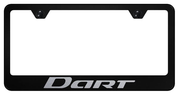 Dodge Dart Black Laser Etched Standard License Frame - LF.DART.EB