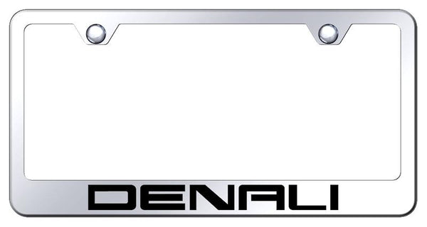 GMC Denali Chrome Laser Etched Standard License Frame - LF.DEN.EC