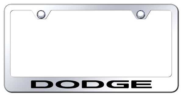 Dodge Dodge Chrome Laser Etched Standard License Frame - LF.DOD.EC