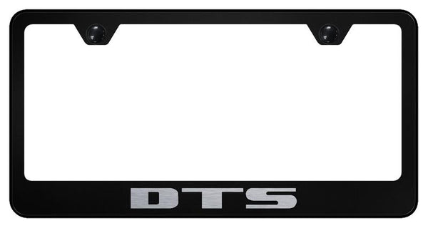 Cadillac DTS Black Laser Etched Standard License Frame - LF.DTS.EB