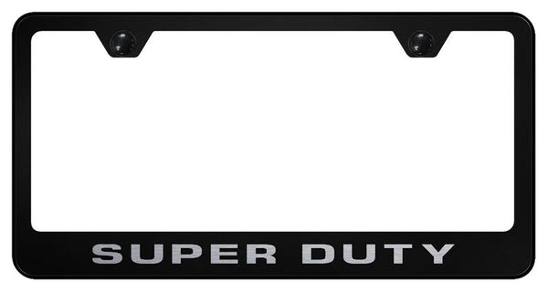 Ford SuperDuty Black Laser Etched Standard License Frame - LF.DTY.EB