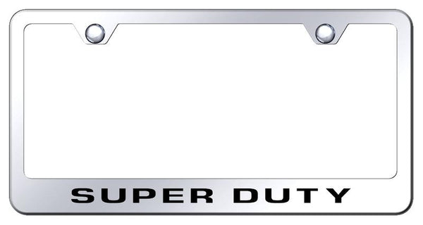 Ford Superduty Chrome Laser Etched Standard License Frame - LF.DTY.EC