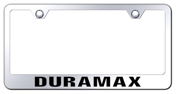 Chevrolet Duramax Chrome Laser Etched Standard License Frame - LF.DUX.EC