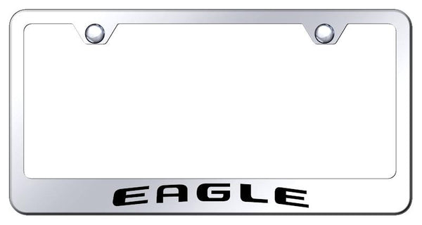 Eagle Chrome Laser Etched Standard License Frame - LF.EAG.EC