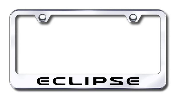 Mitsubishi Eclipse Chrome Laser Etched Standard License Frame - LF.ECL.EC