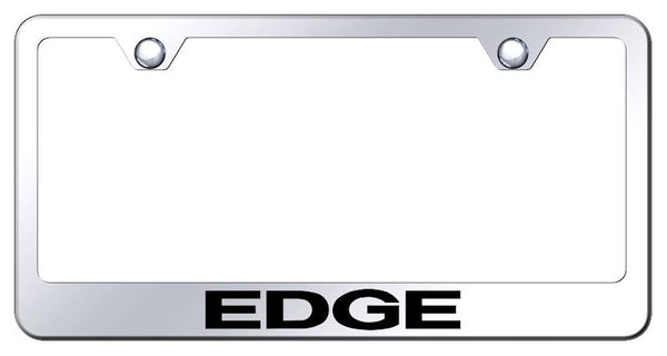 Ford Edge Chrome Laser Etched Standard License Frame - LF.EDG.EC