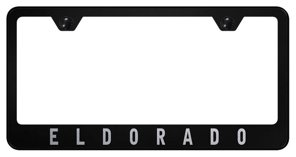 Cadillac Eldorado Black Laser Etched Standard License Frame - LF.ELD.EB