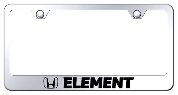 Honda Element Chrome Laser Etched Standard License Frame - LF.ELE.EC