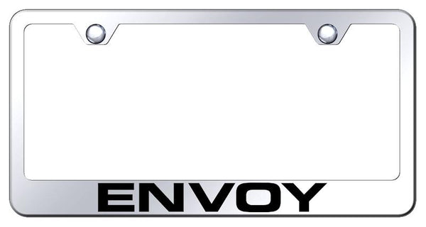 GMC Envoy Chrome Laser Etched Standard License Frame - LF.ENV.EC