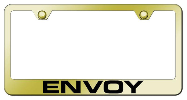 GMC Envoy Gold Laser Etched Standard License Frame - LF.ENV.EG