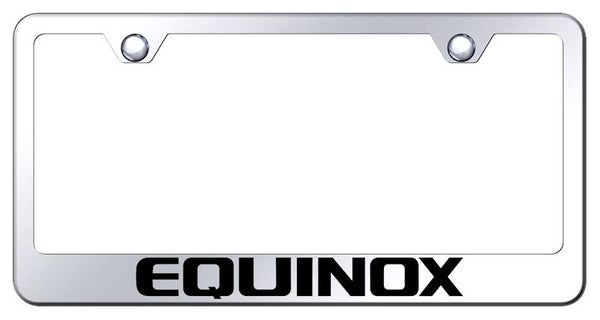 Chevrolet Equinox Chrome Laser Etched Standard License Frame - LF.EQU.EC