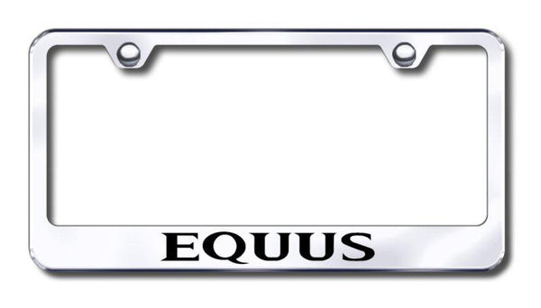 Hyundai Equus Chrome Laser Etched Standard License Frame - LF.EQUUS.EC