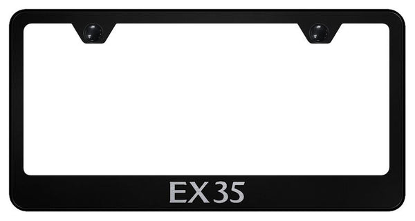 Infiniti EX35 Black Laser Etched Standard License Frame - LF.EX35.EB