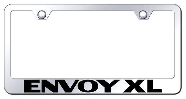 GMC Envoy XL Chrome Laser Etched Standard License Frame - LF.EXL.EC