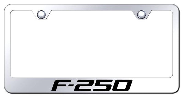 Ford F-250 Chrome Laser Etched Standard License Frame - LF.F25.EC