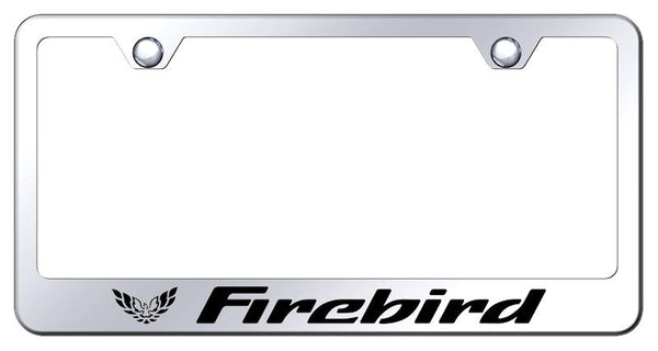 Pontiac Firebird Chrome Laser Etched Standard License Frame - LF.FIR.EC