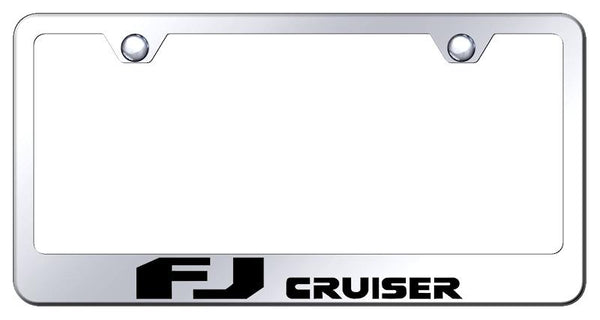 Toyota FJ Cruiser Chrome Laser Etched Standard License Frame - LF.FJC.EC