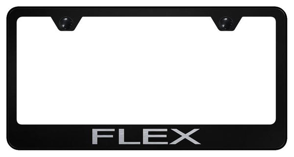 Ford Flex Black Laser Etched Standard License Frame - LF.FLEX.EB